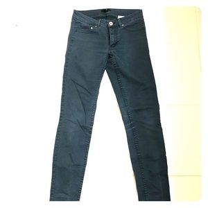 H&M Teal skinny jeans